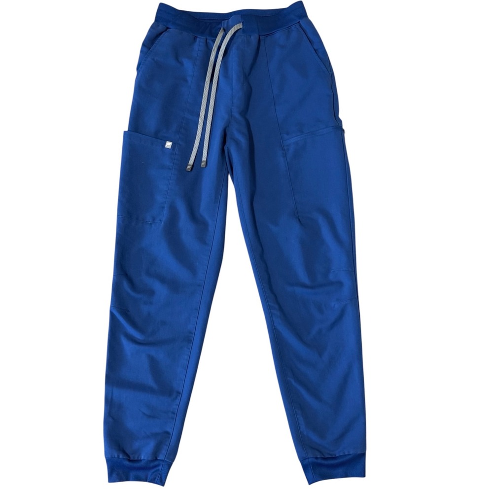 Fabletics Royal Blue Scrub Jogger Pants Womens Medium Medical Nursing Stretch
